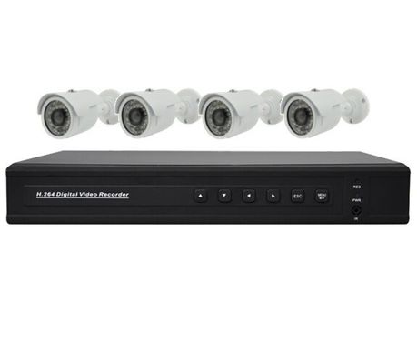 Video Surveillance Camera 4CH Standalone DVR and IR CCTV Bullet Cameras