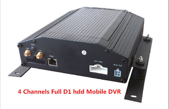Gravador de vídeo 4Ch D1 completo HDD de Digitas & de cartão do SD apoio móvel GPS 3G/WIFI do carro DVR