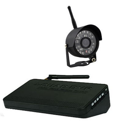 Household Surveillance  Digital RF wireless DVR security system with AV overwriting function