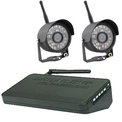 Sistema sem fio da câmara de segurança do canal em forma de u DVR do suporte 4 com a antena de 17 dBm