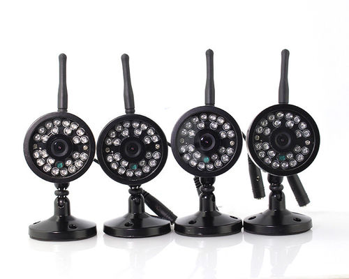 Sistema de seguridad inalámbrico con DVR, sistema de vigilancia inalámbrico de la cámara de la lente 4 del OV del P2P DVR