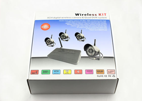Sistema de segurança sem fio 4 da câmera interna DVR, sistema de segurança home de DVR