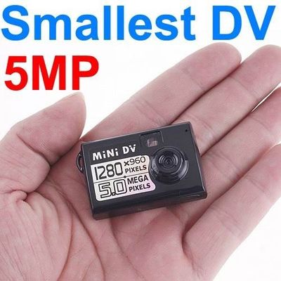 Registrador video o menor da câmara web da voz da câmera DV Digitas do espião do Polegar-Tamanho 5MP o micro HD DVR