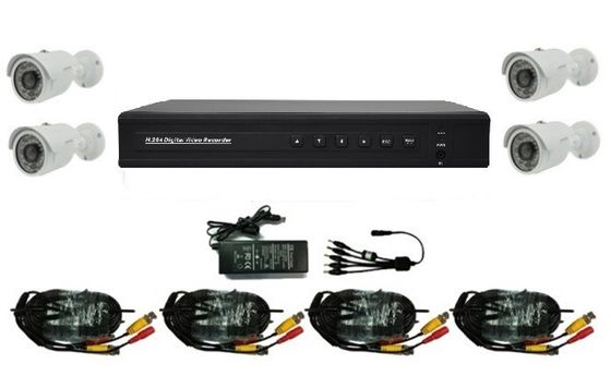 Video Surveillance Camera 4CH Standalone DVR and IR CCTV Bullet Cameras