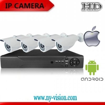 4 Channel NVR KIT with 720P IP Camera and 4CH Linux Network Video Recorder Security System