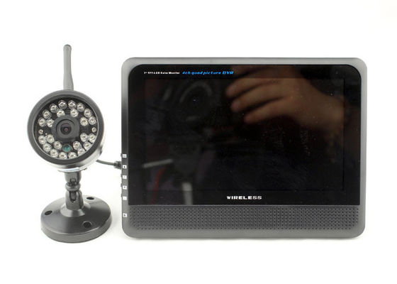2.4GHz protegem contra intempéries 4 o sistema de segurança do canal DVR, quatro sistema de segurança da câmera DVR