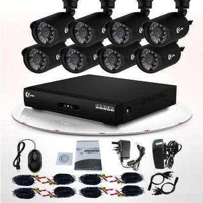 Equipo a prueba de mal tiempo al aire libre infrarrojo de la cámara CCTV 700TVL DVR del CCTV de la vigilancia video LED